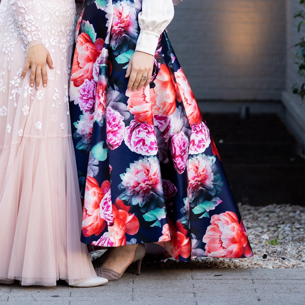 Eliza J high waist evening skirt